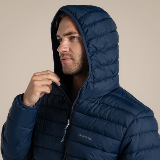 Craghoppers - "Compresslite IX" Steppjacke für Herren, mit Kapuze (Marineblau) - Image 6