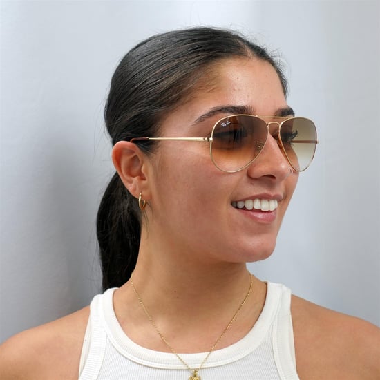 Ray-Ban Sonnenbrille Aviator Metall II RB3689 914751 Gold Braun Verlauf - Image 6
