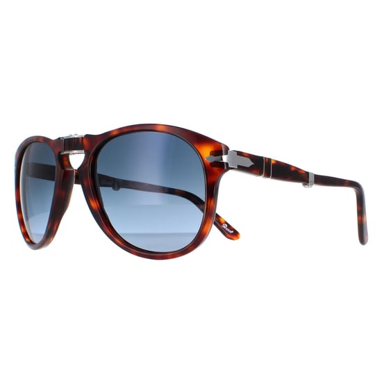 Persol Aviator Herren Braune Havana Blau Gradient Polarisierte Sonnenbrille - Image 2