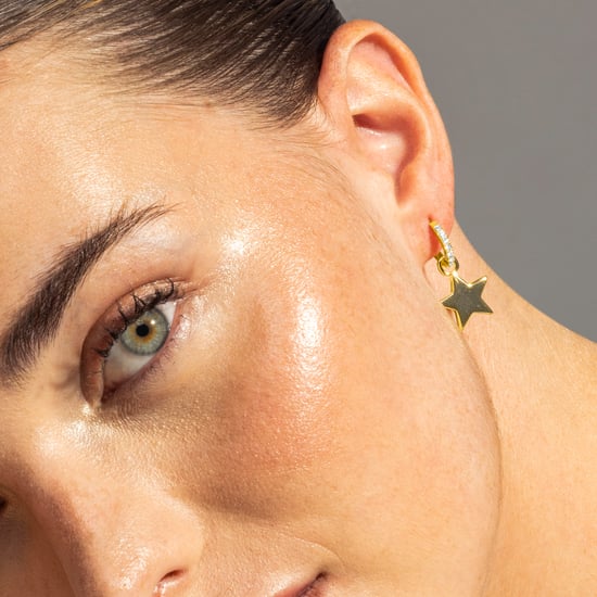 Luxenter 18K Gelbgold plattierte Brillant Zirkonia Ohrringe - Star - Image 3