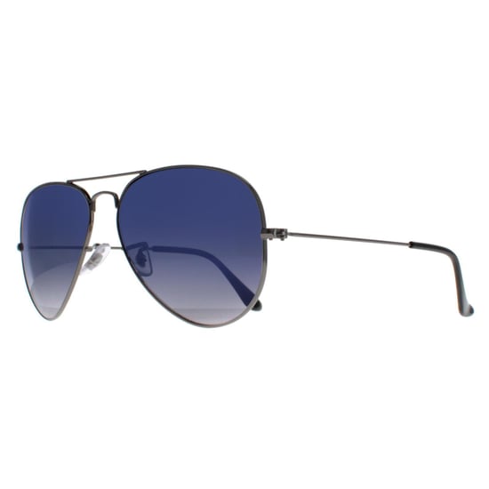 Ray-Ban Lunettes De Soleil Aviator 3025 Gunmetal Bleu Polarisé Bleu Gris 004/78 58mm - Image 2