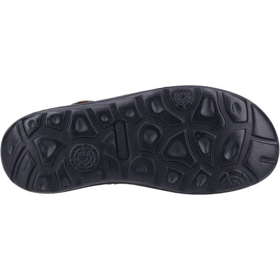 Hush Puppies Herren Sandalen Walking Albert Fischerleder mit Klettverschluss schwarz - Image 3