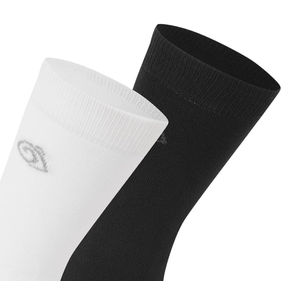 Craghoppers - Socken Insektenabwehr für Herren/Damen Unisex(2er-Pack) (Schwarz/Weiß) - Image 2
