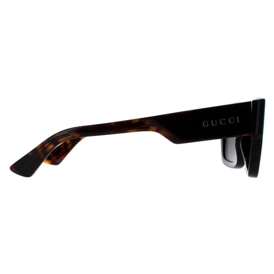 Gucci Square Herren Schwarz mit Havanna Grau GG1668S - Image 4