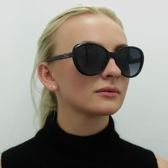 Jimmy Choo Butterfly Womens Black Dark Grey Gradient Sonnenbrille - Image 6