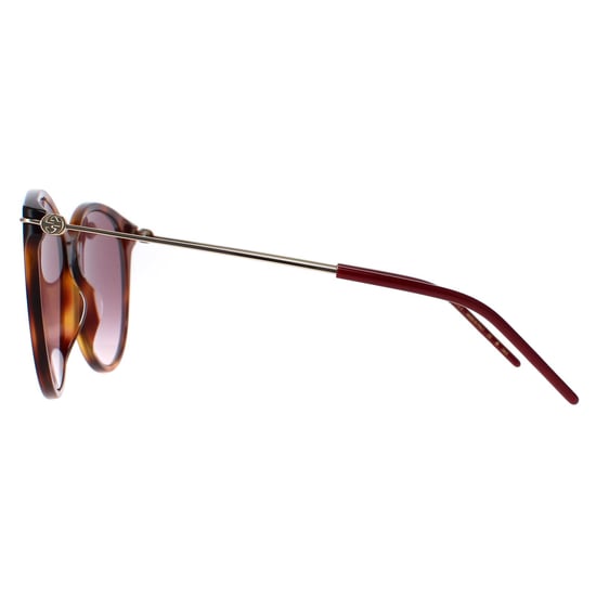 Gucci Cat Eye Damen Havanna Gold Rot Farbverlauf GG1268S - Image 3