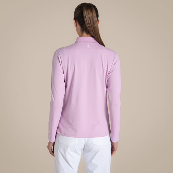 Craghoppers - "Thornbury" Poloshirt für Damen, Nosilife, Emblem, Langärmlig (Orchidee) - Image 3