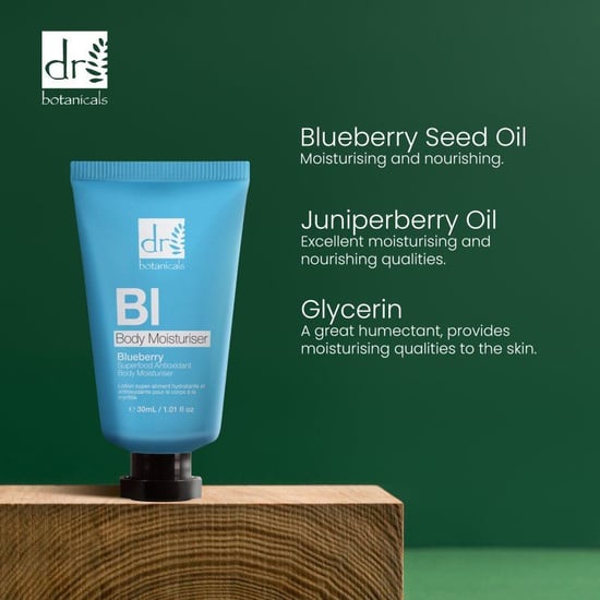 Dr. Botanicals Blaubeer-Superfood-Anti-Aging-Körperlotion mit Antioxidantien, 30 ml - Image 2