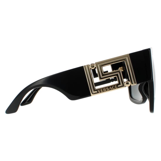 Versace Square Womens Schwarz Dunkel Grau Sonnenbrille - Image 4