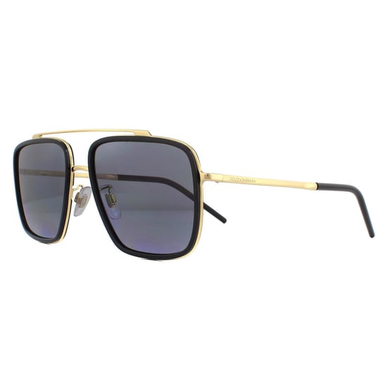 Dolce & Gabbana Sonnenbrille DG2220 02/81 Gold und Schwarz Braun Gradient Polarisiert - Image 2