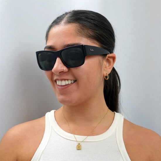 Ray-Ban Lunettes De Soleil Nomad RB2187 901/31 Brillant Noir Vert G-15 - Image 6
