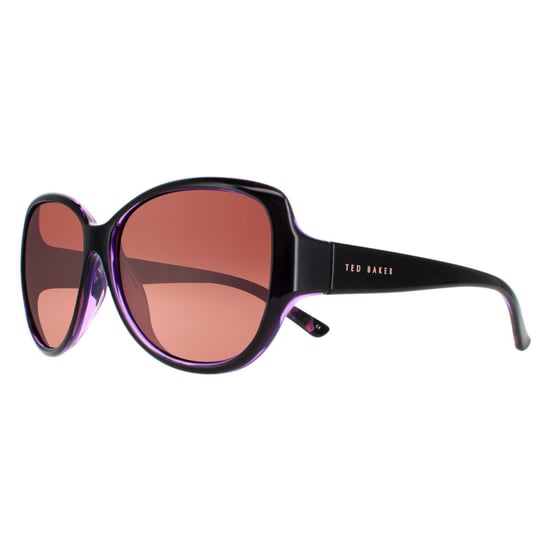 Ted Baker Oval Womens Schwarz Lila Braun Gradient TB1394 Shay - Image 2