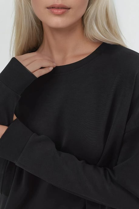Entspanntes Fit Crew Neck Modal Sweatshirt - Image 5