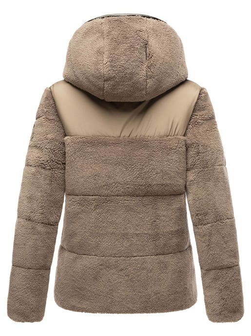 Marikoo Damen Teddy Puffer Jacke mit Kapuze & Reißverschluss – Kaguraa - Image 4