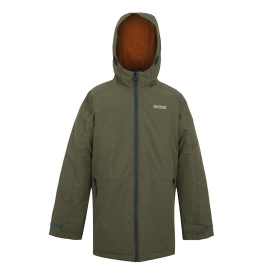 Regatta - "Farbank II" Jacke, wasserfest für Kinder (Oliv/Kürbis geschmack) - Image 1