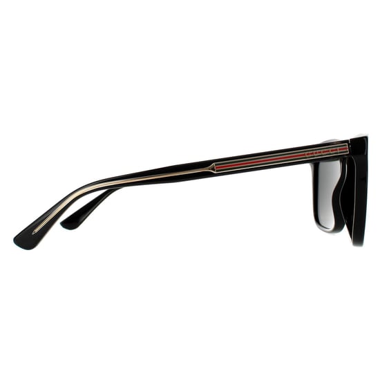 Gucci Rectangle Mens Black Grey Polarized Sonnenbrille - Image 4
