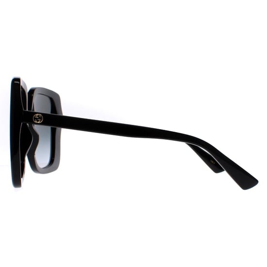Gucci Quadratische Damen Sonnenbrille Schwarz Grau GG1314S - Image 3