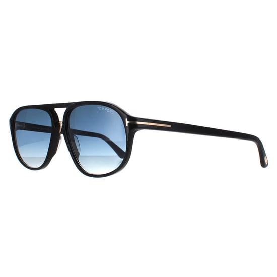 Tom Ford Sonnenbrille 0447 Jacob 01P Glänzend Schwarz Grün Gradient - Image 2