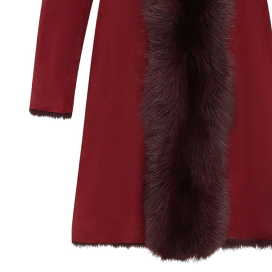 Burgunderroter Trenchcoat aus Wildleder in der Toskana für Damen – Tbilisi - Image 6
