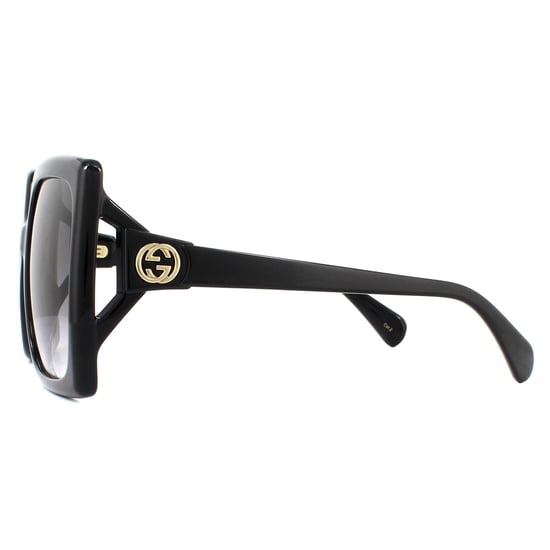 Lunettes De Soleil Gucci GG0876S 001 Dégradé Gris Noir - Image 3