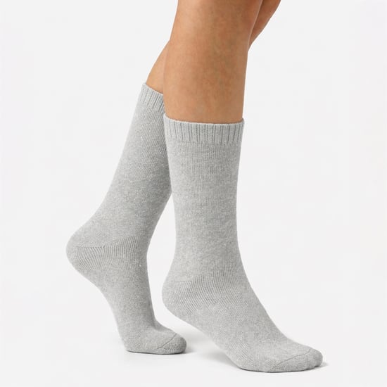 2 Paar Damen Thermo-Stiefelsocken | Voll gepolsterte warme Wollmischung Wanderstrümpfe - Image 4