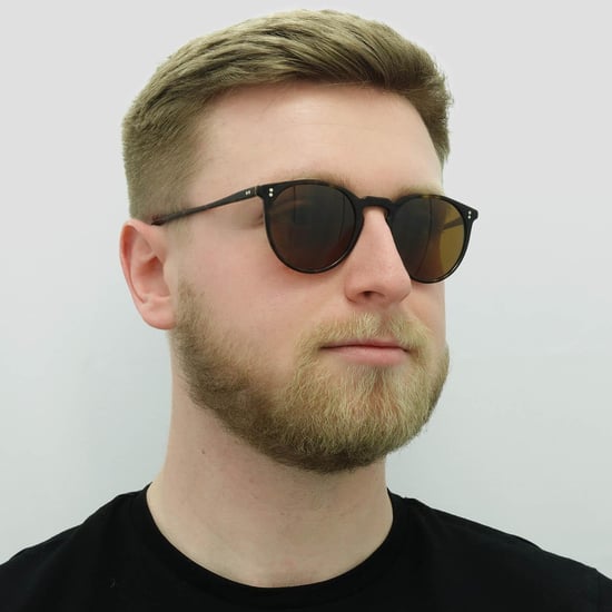 Oliver Peoples Runde Herren Horn Braun Sonnenbrille - Image 5