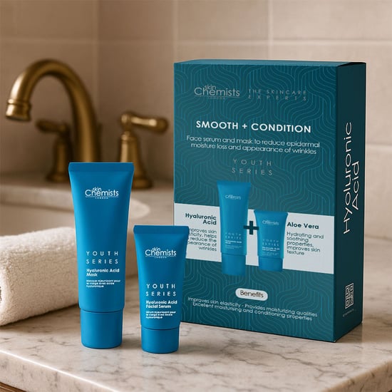 skinChemists Anti-Aging-Maske mit Hyaluronsäure + Gesichtsserum mit Hyaluronsäure 80 ml - Image 3