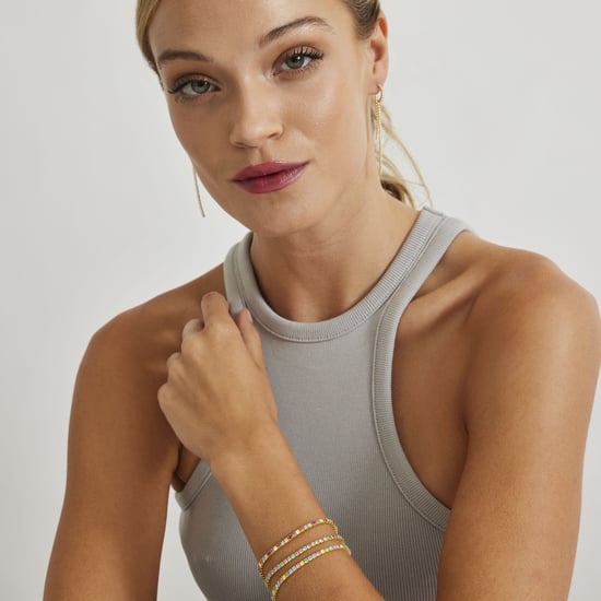 Luxenter 925 Sterling Silber Armband mit mehrfarbigen Zirkonia in 18K Gelbgold - Tahu - Image 2