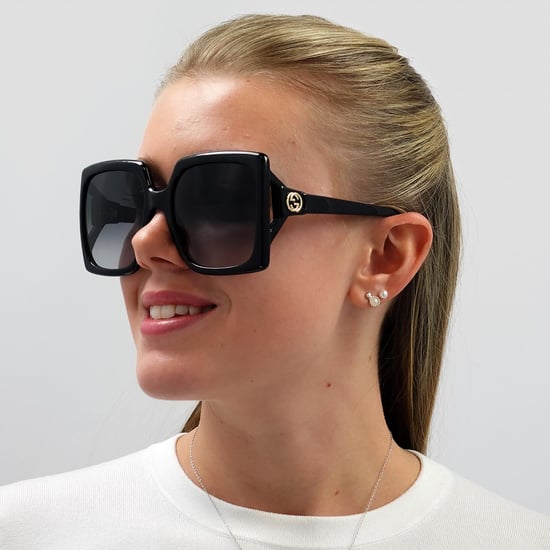 Lunettes De Soleil Gucci GG0876S 001 Dégradé Gris Noir - Image 5