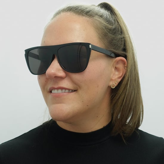 Saint Laurent Square Womens Schwarz Grau Rauch Sonnenbrille - Image 5