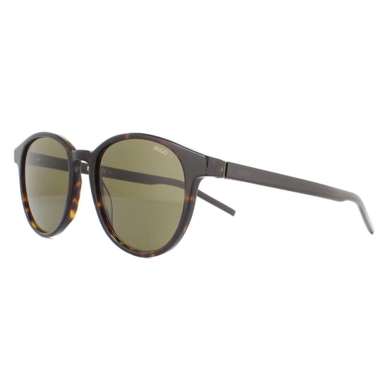 Hugo by Hugo Boss Runde Herren Havanna Grün Sonnenbrille - Image 2