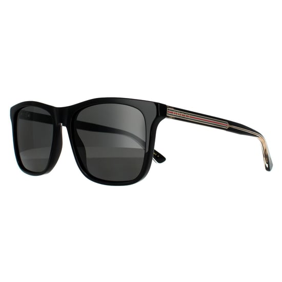 Gucci Rectangle Mens Black Grey Polarized Sonnenbrille - Image 2