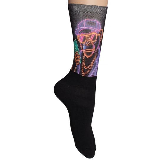 Lustig bedruckte lange Socken für Herren und Damen - Image 2
