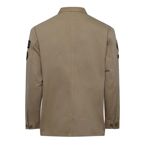 Herren Replay Classic Overshirt in Beige - Image 2