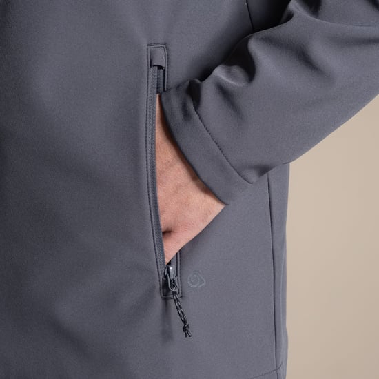 Craghoppers - "Expert Basecamp II" Softshelljacke für Herren (Anthrazitgrau) - Image 4