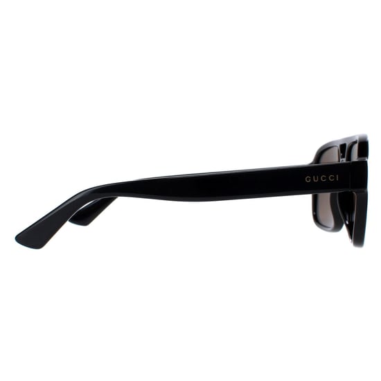 Gucci Aviator Herren Schwarz Braun Polarisiert GG1342S - Image 4