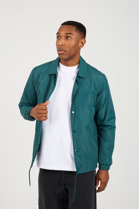 Green Lightweight Coach Style Jacket - Image 1