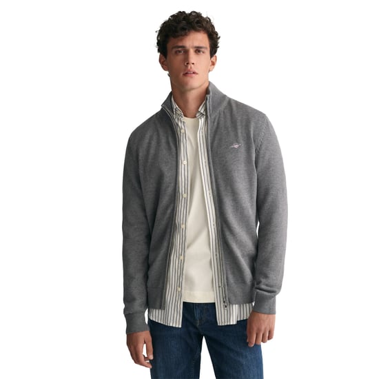Gant Casual Cotton Zip Strickjacke - Image 2