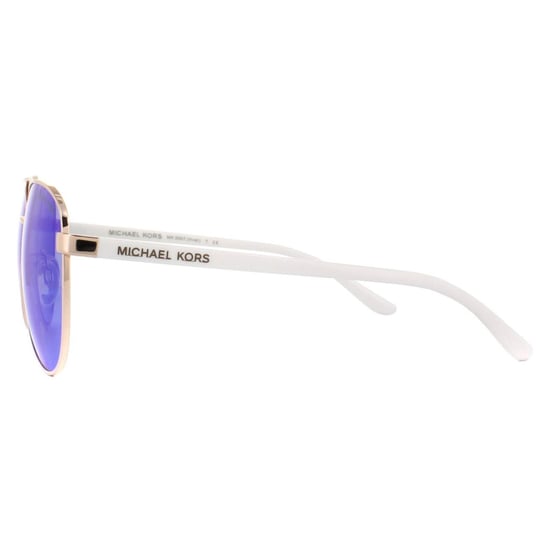 Michael Kors Aviator Womens Rose Gol White Blue Mirror Lunettes de soleil - Image 3