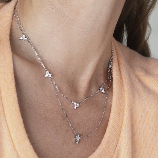 Luxenter Sterling Silber 925 Halskette mit rhodiniertem Brillant Zirkonia - Sharra - Image 3