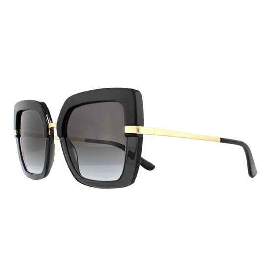 Dolce & Gabbana Sonnenbrille DG4373 32468G Top Schwarz auf Transparent Schwarz Grau Gradient - Image 2