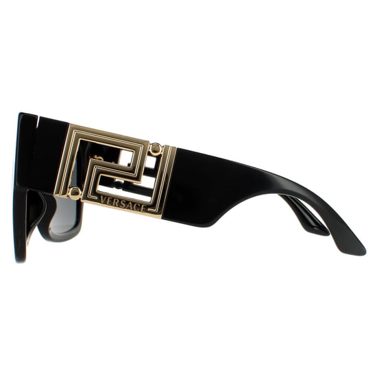 Versace Square Womens Schwarz Dunkel Grau Sonnenbrille - Image 3