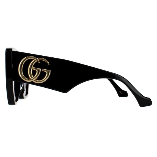 Gucci Square Damen Schwarz Grau Sonnenbrille - Image 3