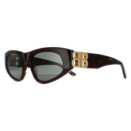 Balenciaga Oval Damen Dark Havana Green BB0095S - Image 2