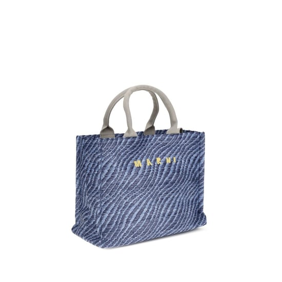 Marni Blaue Stoff Schultertasche - Image 2