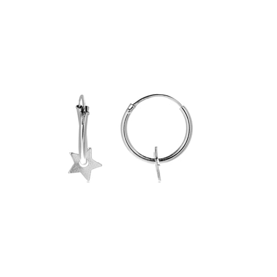 Luxenter Essential 925 Sterling Silber rhodinierte Ohrringe - Image 1