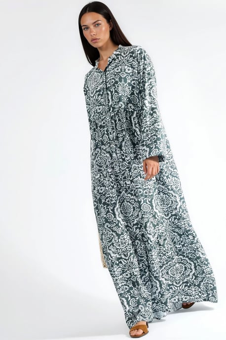 Bequemes gemustertes Maxikleid - Image 3