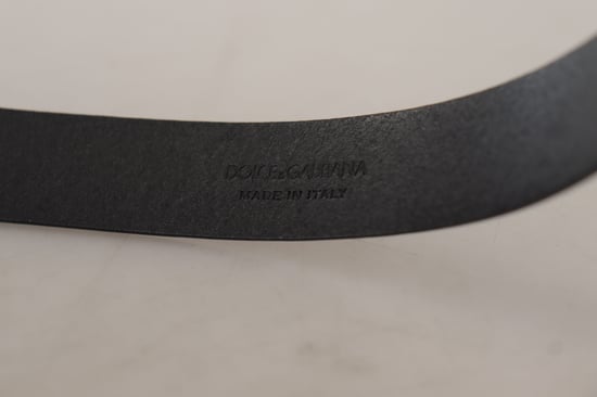 Schwarzer Leder-Gürtel im klassischen Stil - Image 4
