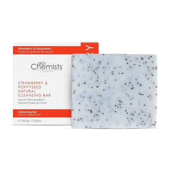 skinChemists Reinigungsseife mit Erdbeere & Anti-Aging-Mohnsamen, 100 g - Image 1