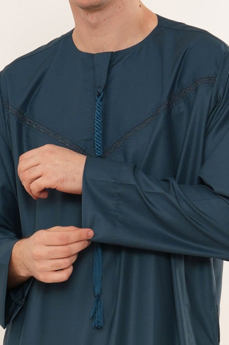 Herren Ramadan Eid Blaue marokkanische Jubba Robe Djellaba Thobe – TT-008 - Image 5